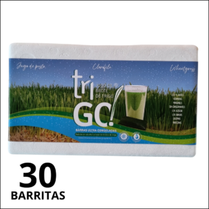 tri GO! - Clorofila/ wheatgrass/ o Jugo de pasto de trigo - 30 barritas