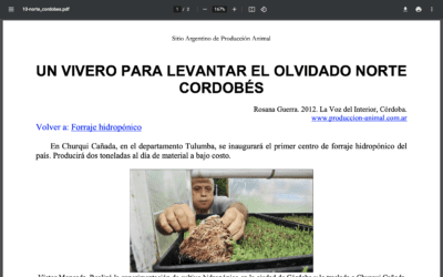 Un vivero para levantar el olvidado norte cordobés